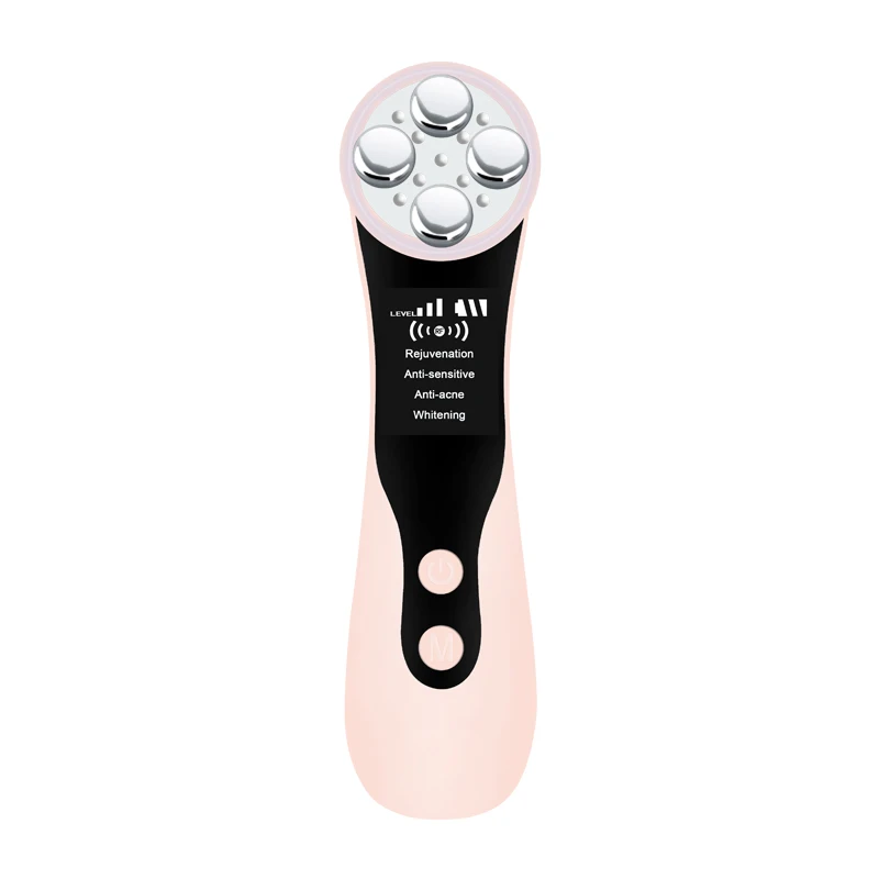 

High Quality Home RF Facial Beauty Massager Remove Wrinkle Face Lift Face Beauty Machine, White, pink