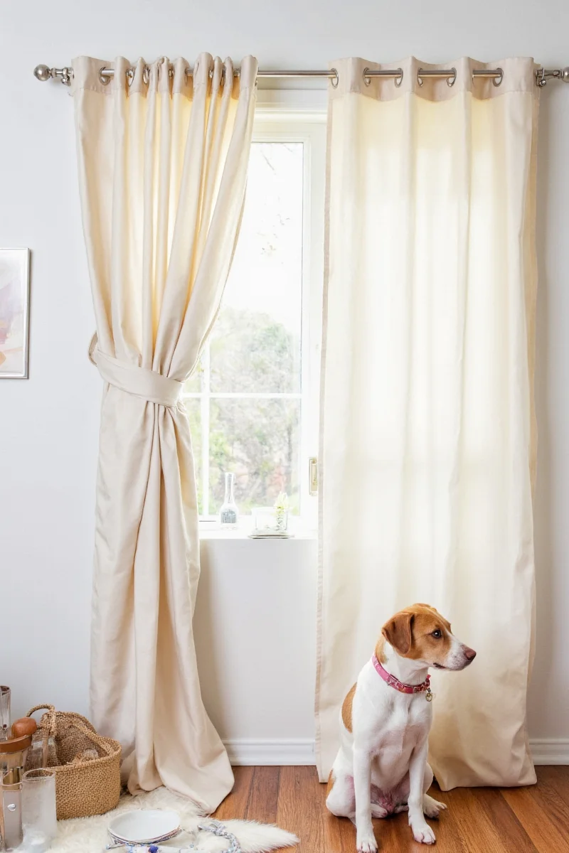 Essential supplies for hanging curtains with command strips