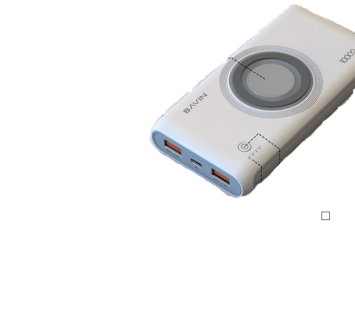 

2020 new Bavin mobile phone slim qi wireless fast charger 10000mah wireless powerbank