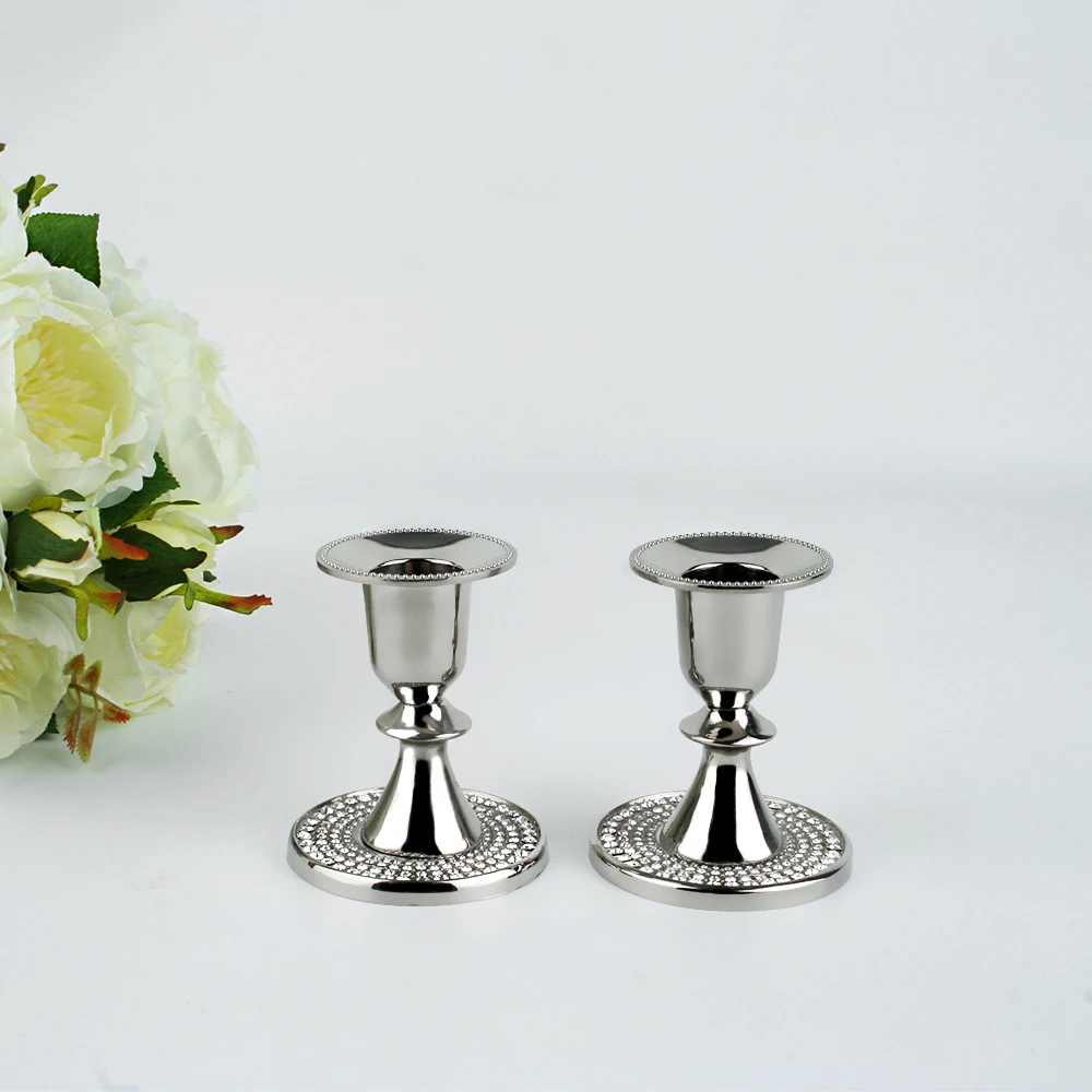 Wholesale Metal Long Stem Candle Holder/ Candelabra Votive Holder Candle Holders/ Glass Candle