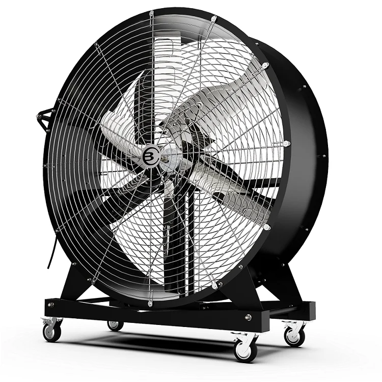 
1.4m big mobile air cooling HVLS industrial ventilation electric floor fan high quality cheap price and one extra free blade 