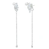 Earrings female long style Korean temperament tassel silver needle ear string ear chain celebrity drop earrings 2019