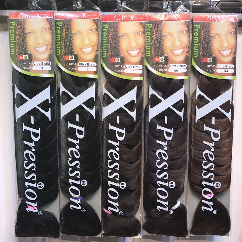 

82inch xpression twist braids hair expression jumbo braid,expression hair,165g braiding jumbo hair