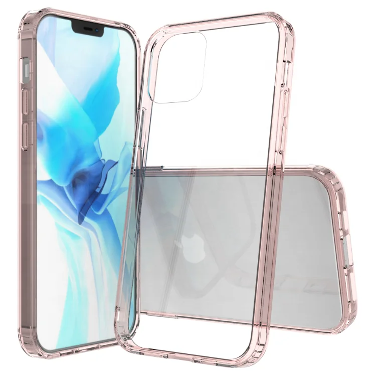 

Simple Design Clear Acrylic Slim Case Cover for iPhone 12 Transparent Soft Mobile Case