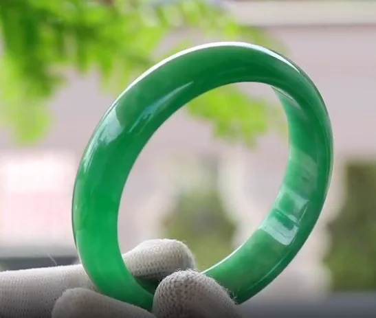 

free shipping wholesale green jade bangle jade bracelet for women, White