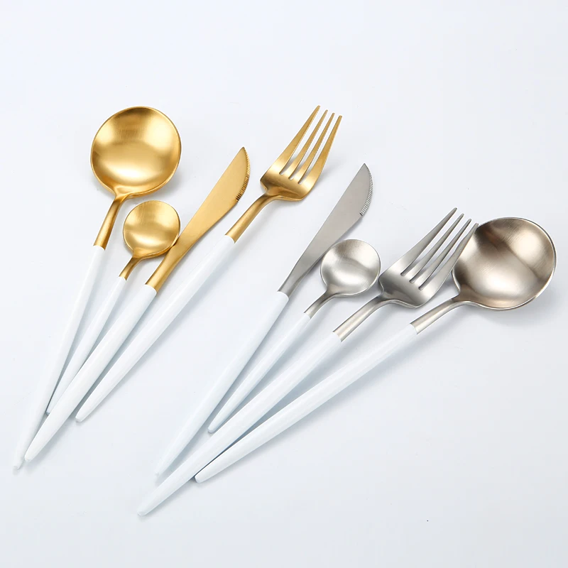 

Stainless Steel Flatware set customized with logo knife fork spoon set stainless steel cutlery set