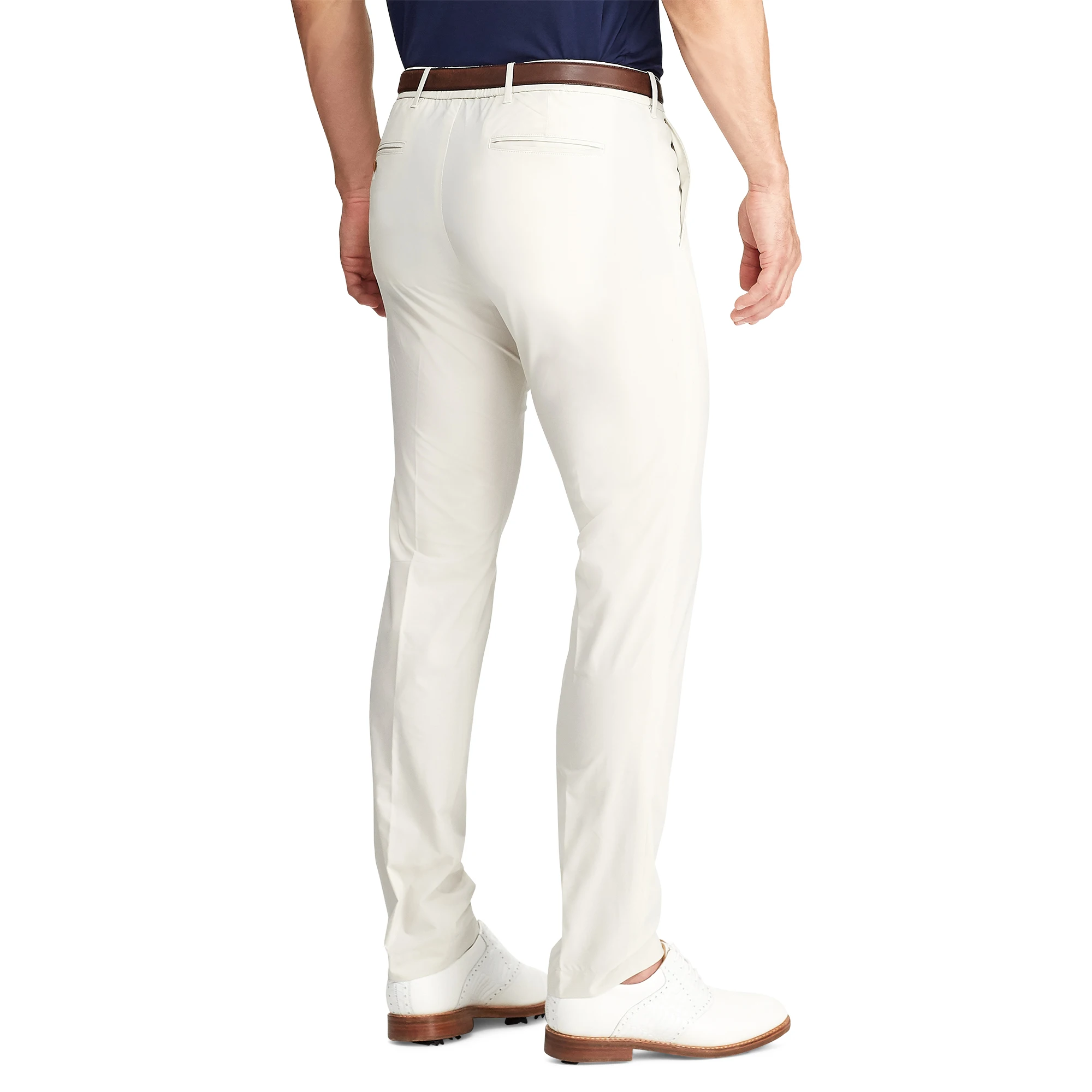 Men White Black Plain Golf Pants Dry Slim-fit Stretch Golf Pants ...
