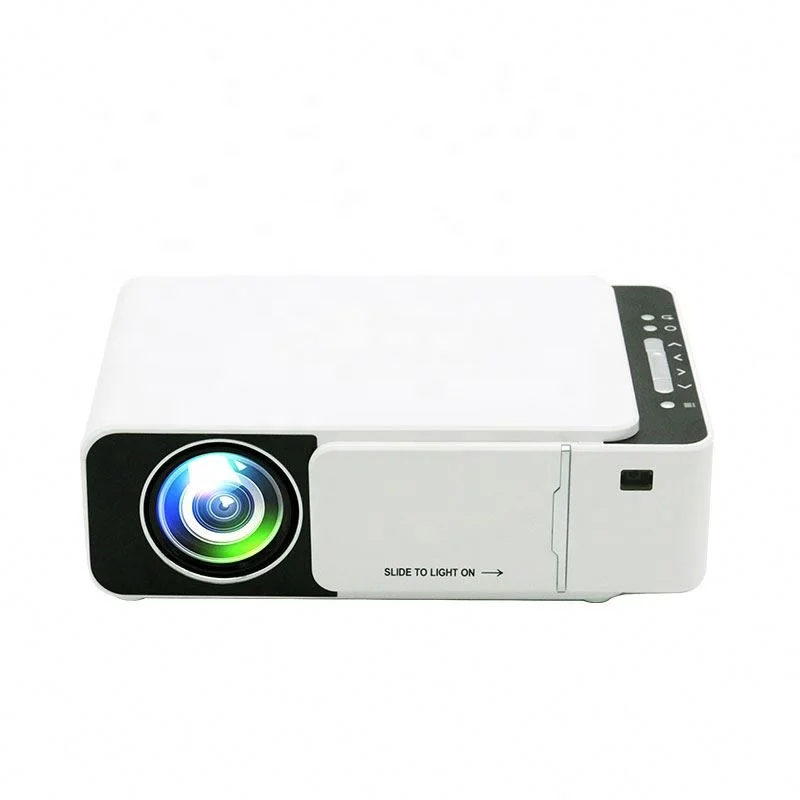 

T5 Mobile Projector Big Size 4K Home Theater Mini Pocket Android Phone Portable Projector 1080P Mobile Projector, White