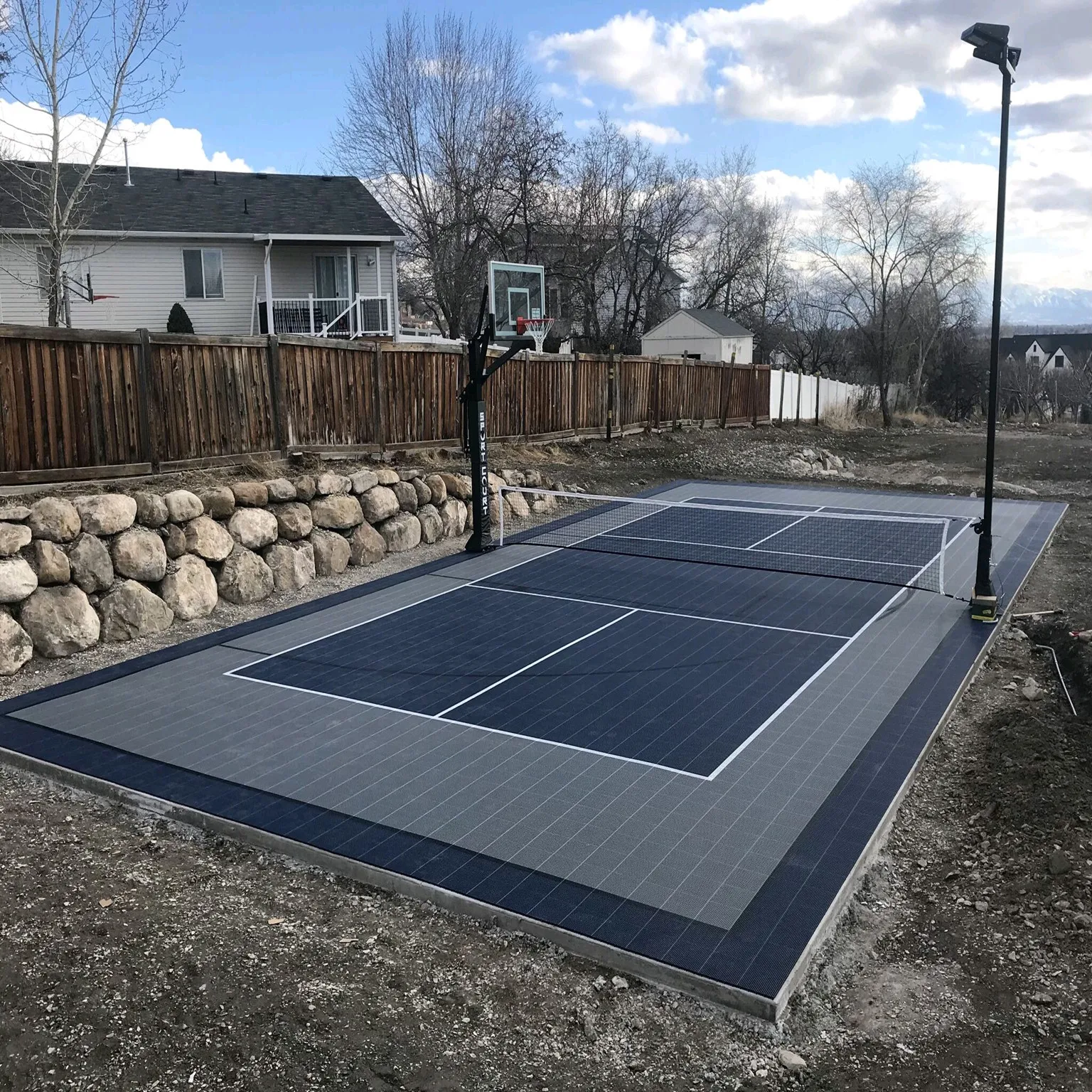 

PP interlocking outdoor tennis court suspended tennis court surface
