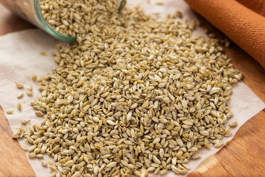 Various spice jars showing coriander seed substitutes for cooking