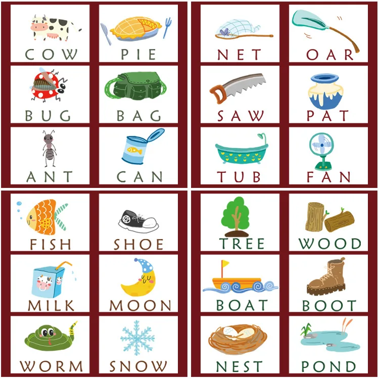 Spelling Game Wooden Spelling Puzzle Words Building Block Enlightenment Kids Toy 