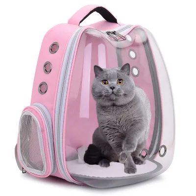 

Factory Real Fort Pet Carrier Lovely Cat Transparent Bag Bubble Space Capsule Cat Travel Airline Approved Mochila para mascotas