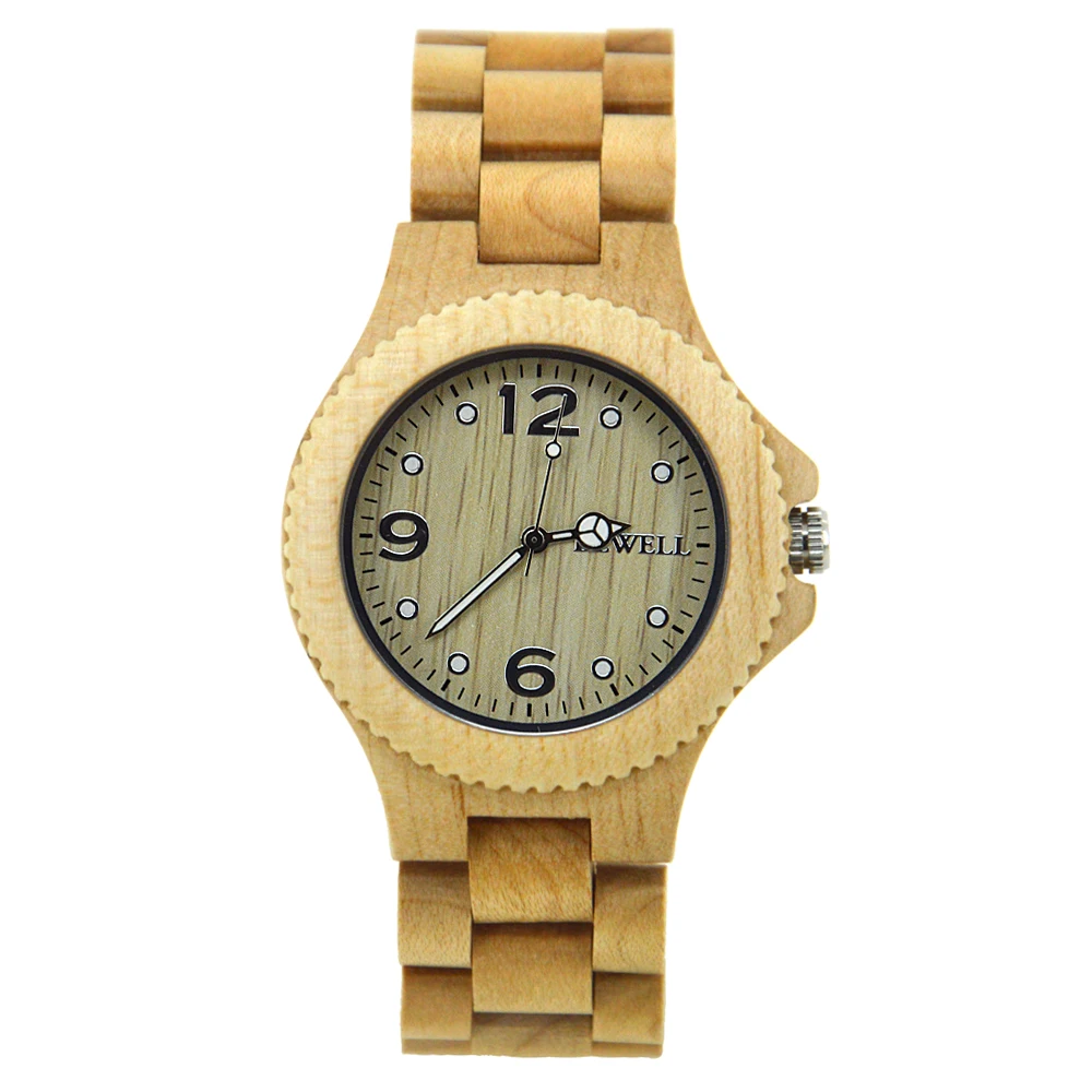 

Wholesale pointer wood watch unisex size wooden fashion watches cheap wood watch at discount price