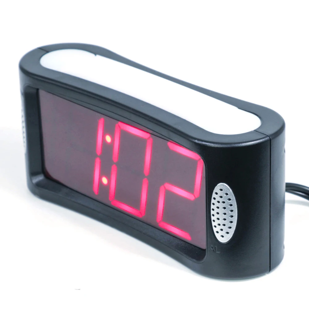 

Hot sale Large 1.8" LED display Smart Clock Night Light Alarm Clock LED operated desk smart alarm clock