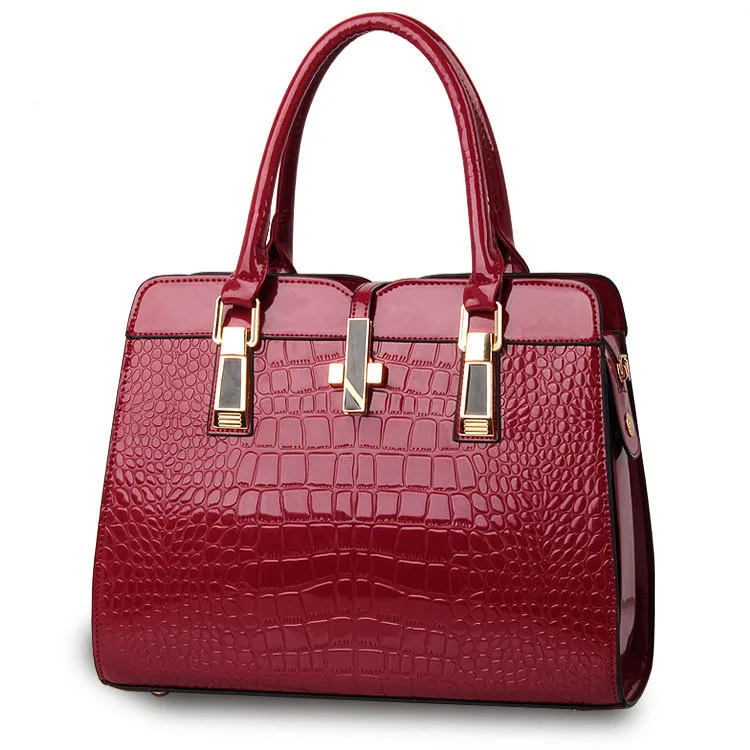 

2020 fashion designer alligator PU leather shoulder Purses ladies hand bag tote luxury handbags for women famous brands, 5colors
