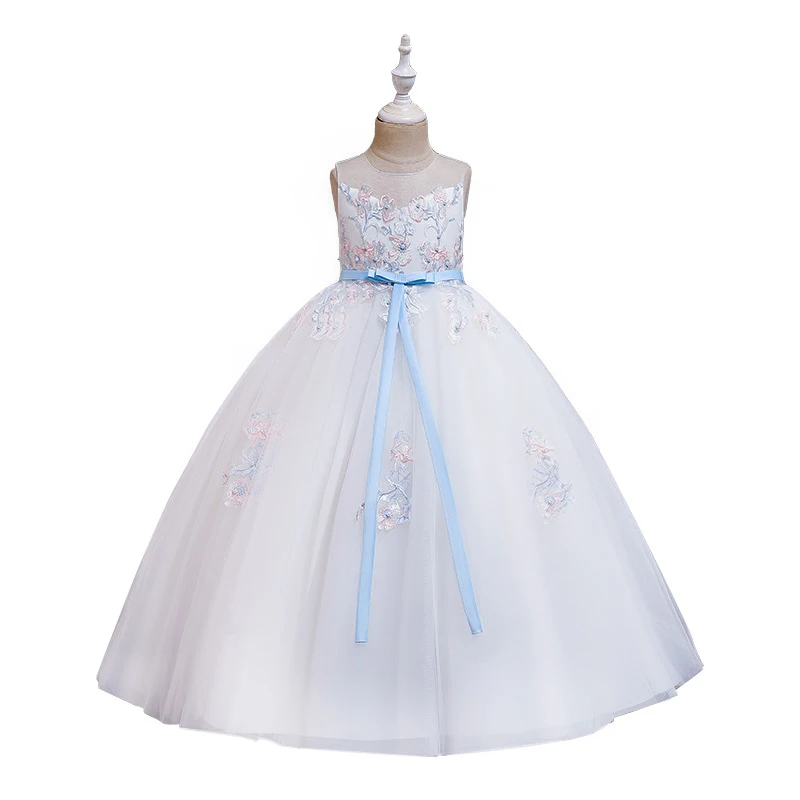 

3 Year Girl's Dress For Birthday Party Summer Performance Embroidery Dress