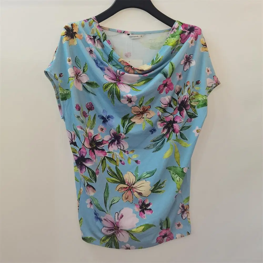 
Soft Viscose fabric with allover printing for Womens T Shirts 