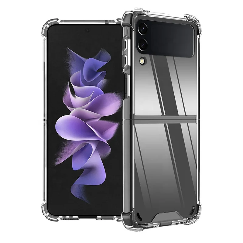 

Transparent Protective Cover For Galaxy Z Flip 3 5G Case Hard PC Shockproof Back Bumper Shell For Samsung Galaxy Z Flip3 Case