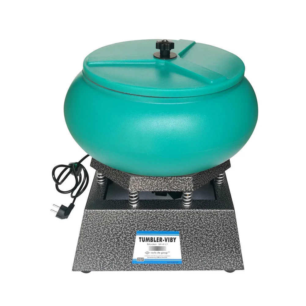 

17-inch Large Vibrate Barrel Polishing Machine Jade Metal Edge Burr Cleaning Surface Stains Vibration Polishing Polisher