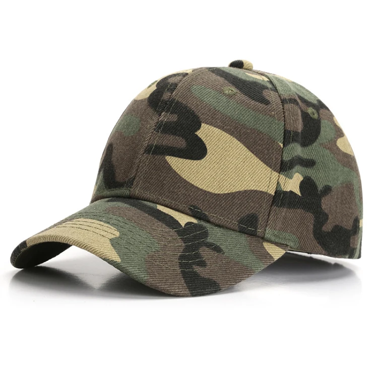 

Military training cotton students camouflage desert camo jungle hunting men cap custom embroidered printed baseball cap