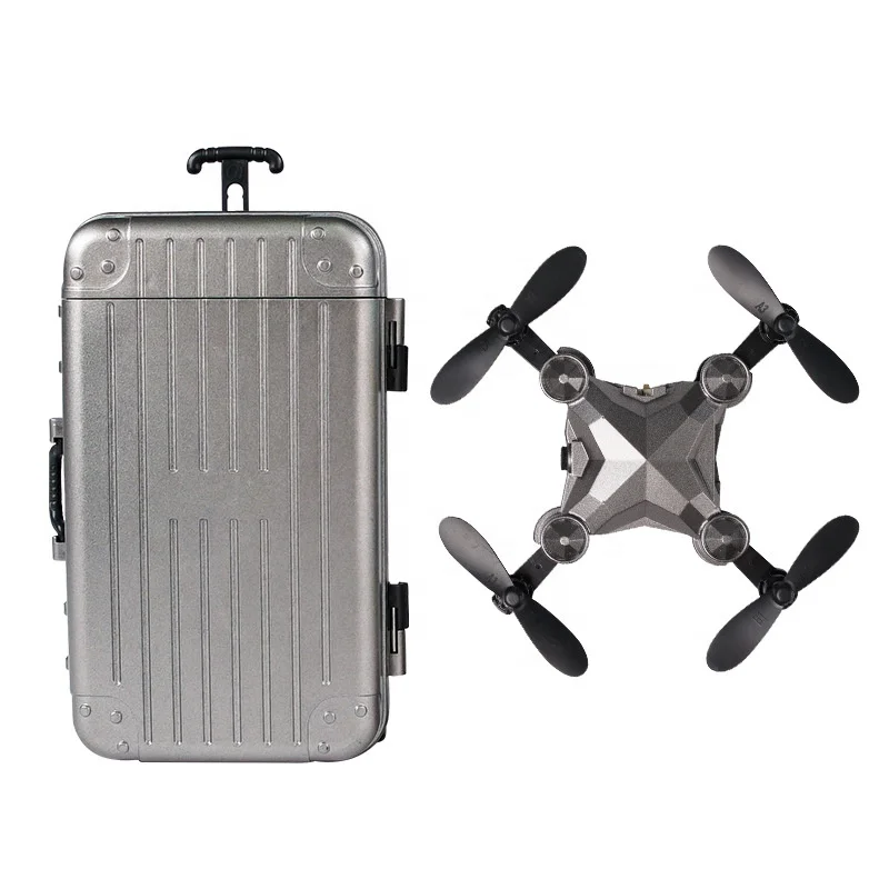 

2020 latest high tech 360 tumble 3d flip altitude hold RC foldable mini suitcase drone, Same as picture