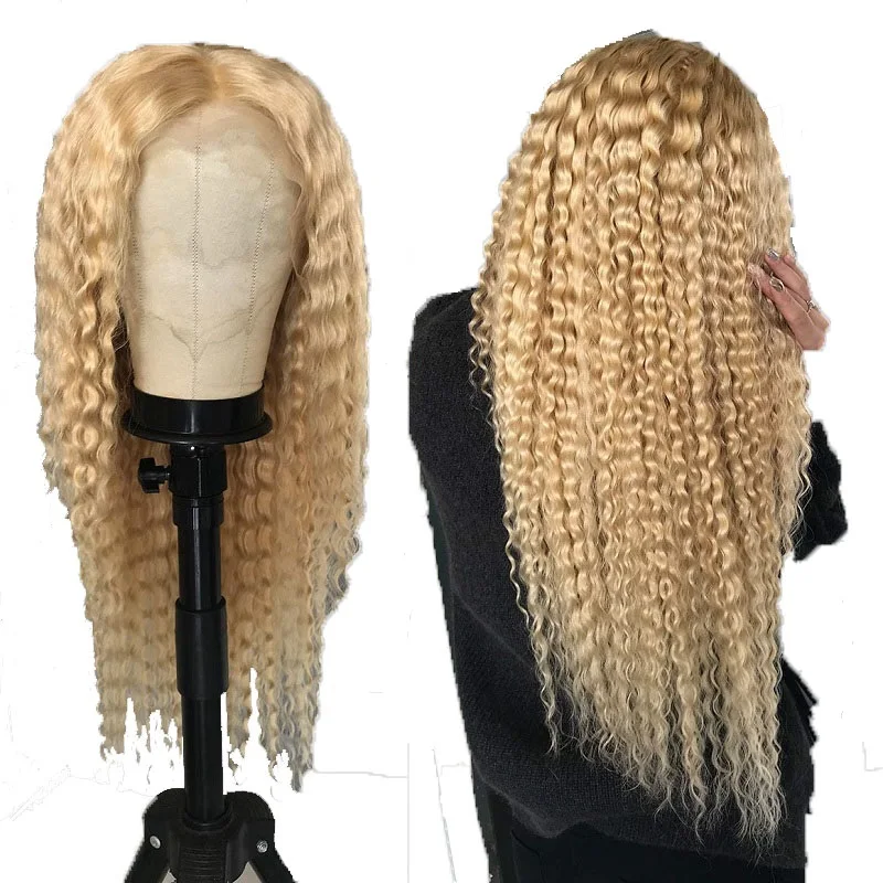 

Wholesale Lace Front Wig Brazilian Virgin Hair Deep Unprocessed Remy Hair 13*4 Lace Front Wigs 613 Blonde For Black Women
