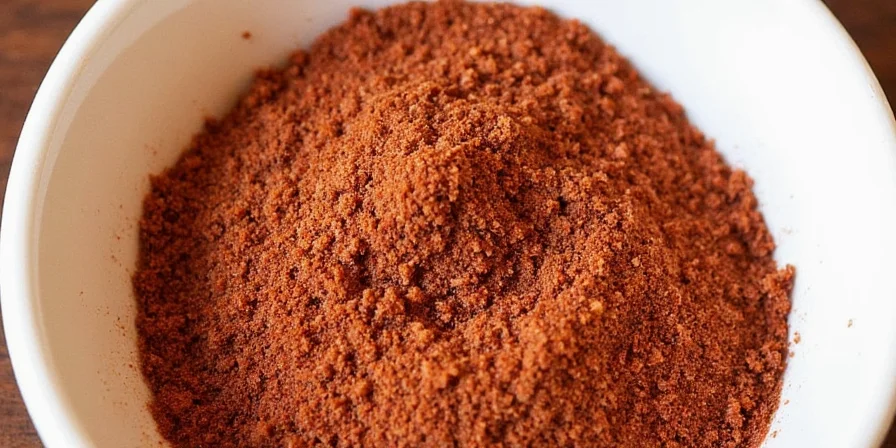 Table showing different variations of dry rubs