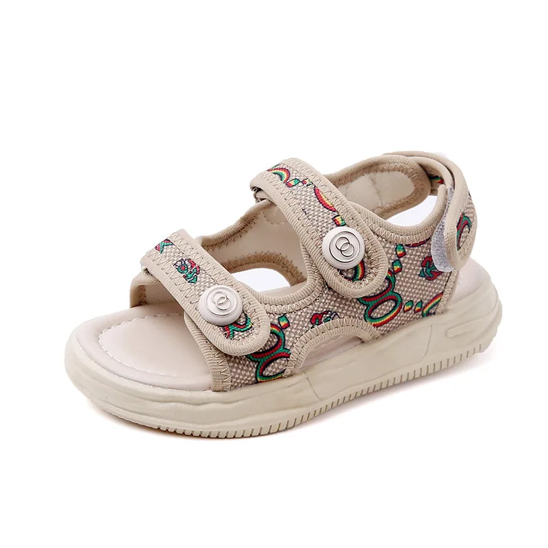 

2022 summer new children's shoes boys casual all-match beach shoes girls webbing fashion simple open-toed sandals