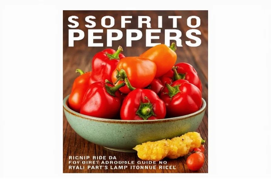 Dried sofrito peppers in a jar