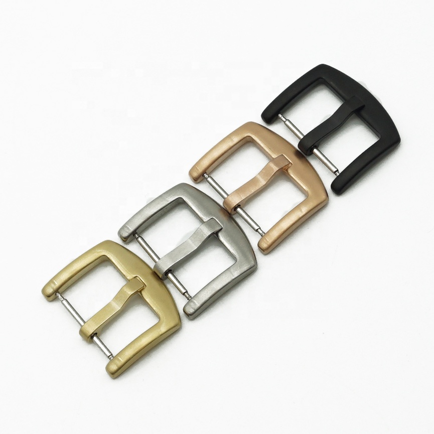 

NATOBELT 5 Colors Stainless Steel Vacuum PVD Finish Watch Strap Replacement Watch Buckle, Ash gray/black/silver/gold/rose gold