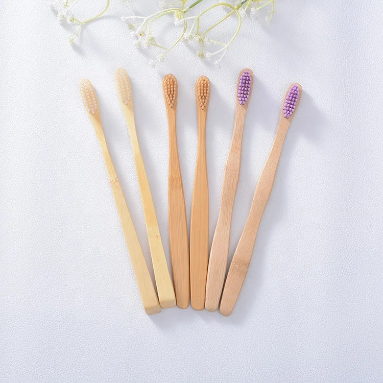 

organic bamboo toothbrush natural biodegradable 4 pack bamboo charcoal toothbrush