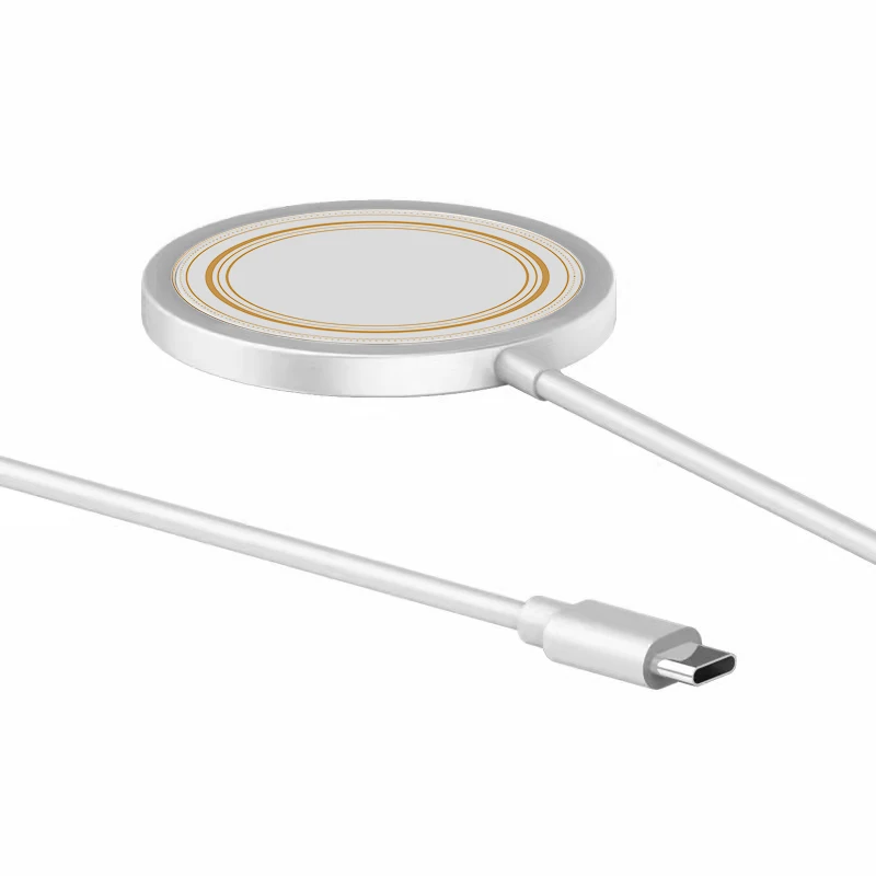 

Best Selling Wireless Charger 15W Fast Wireless Charger Magnetic Mobile Phone Charger for iPhone 12, White