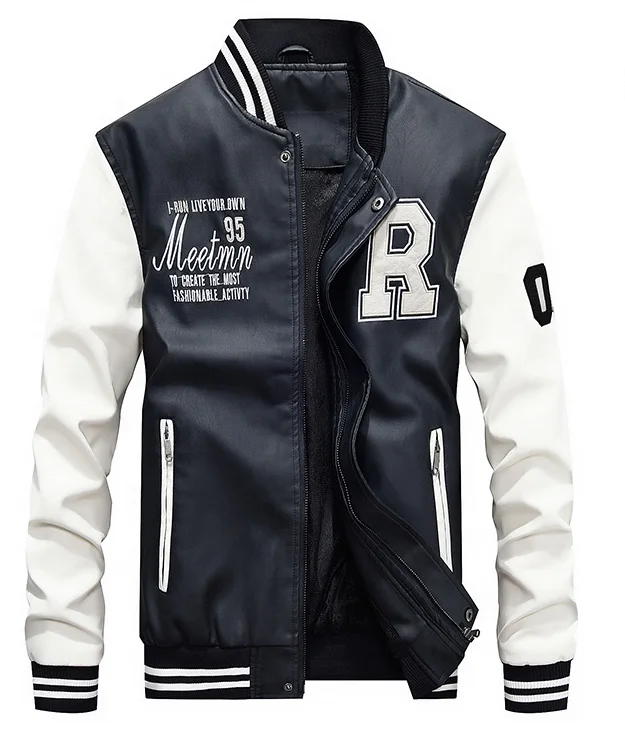 

new arrival custom basketball Men'S pu Jackets