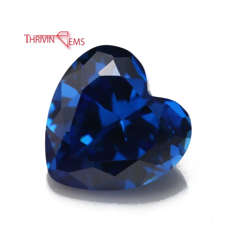 

Thriving Gems Loose Multicolor crystal Jewelry Heart Shape 5mm Cubic Zirconia