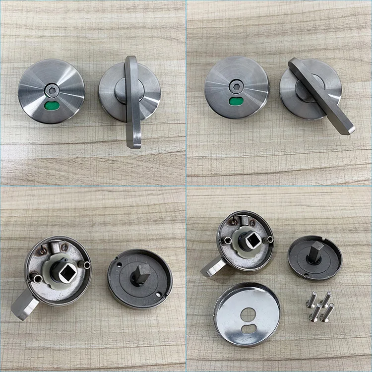 Factory Cheap Wholesale 304 Stainless Steel Toilet Cubicle Partition Indication lock