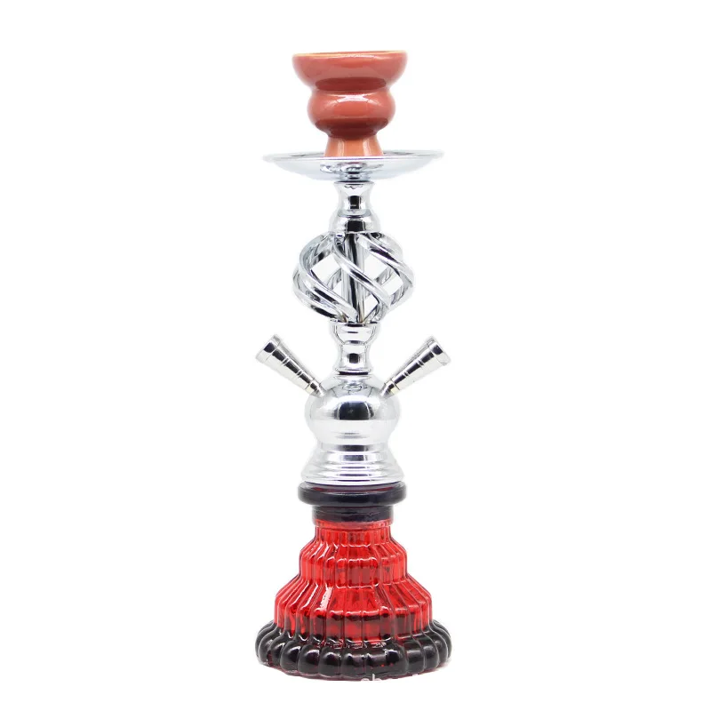 

Drop Shipping Stock Hot-selling Style Colorful Single Double Tube Choice Glass Hookah Shisha, Clear