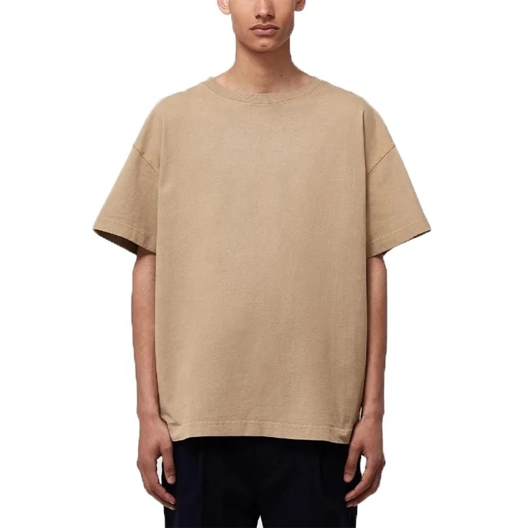 

Basic sweat french terry short sleeve custom t shirt printing thick cotton t shirts