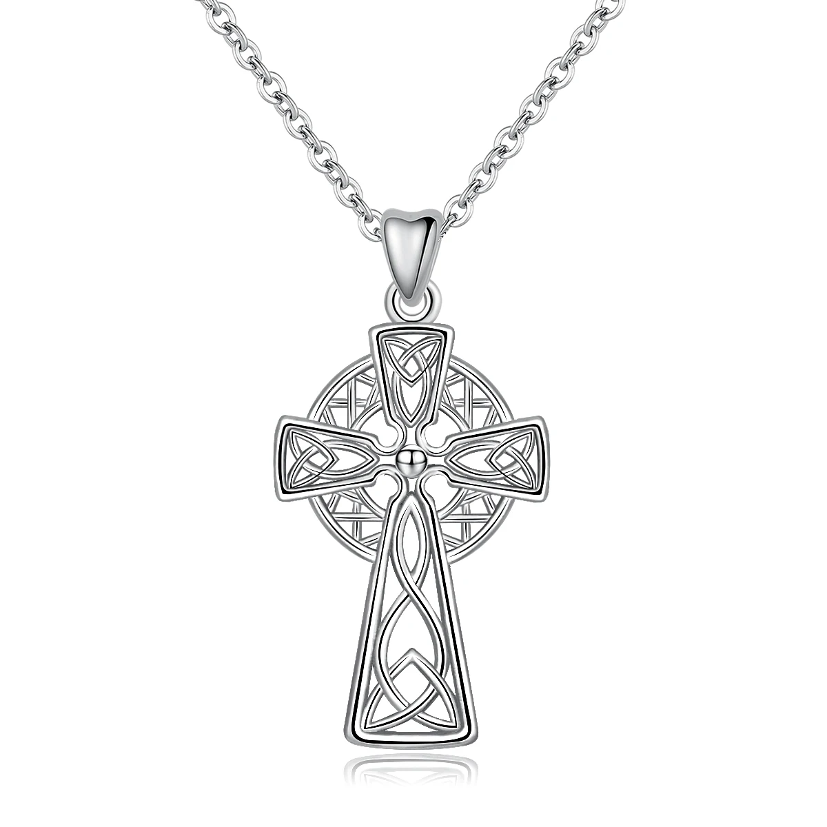 

Wholesale 925 Sterling silver women christian faith cross pendant necklace