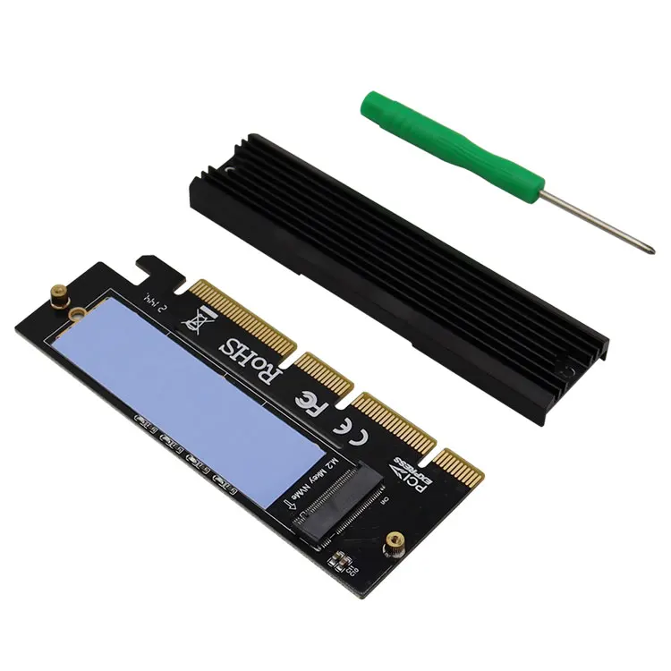 

NVMe M2 Adapter M.2 M Key 2230 2242 2260 2280 SSD to PCI-e 3.0 Converter Card Support PCIE X4 X8 X16