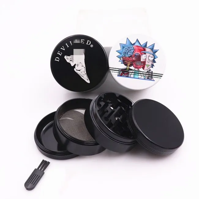 

wholesale Excellent quality herb grinder zinc grinder 2021 Fashion design 55mm grinder, Mix colors