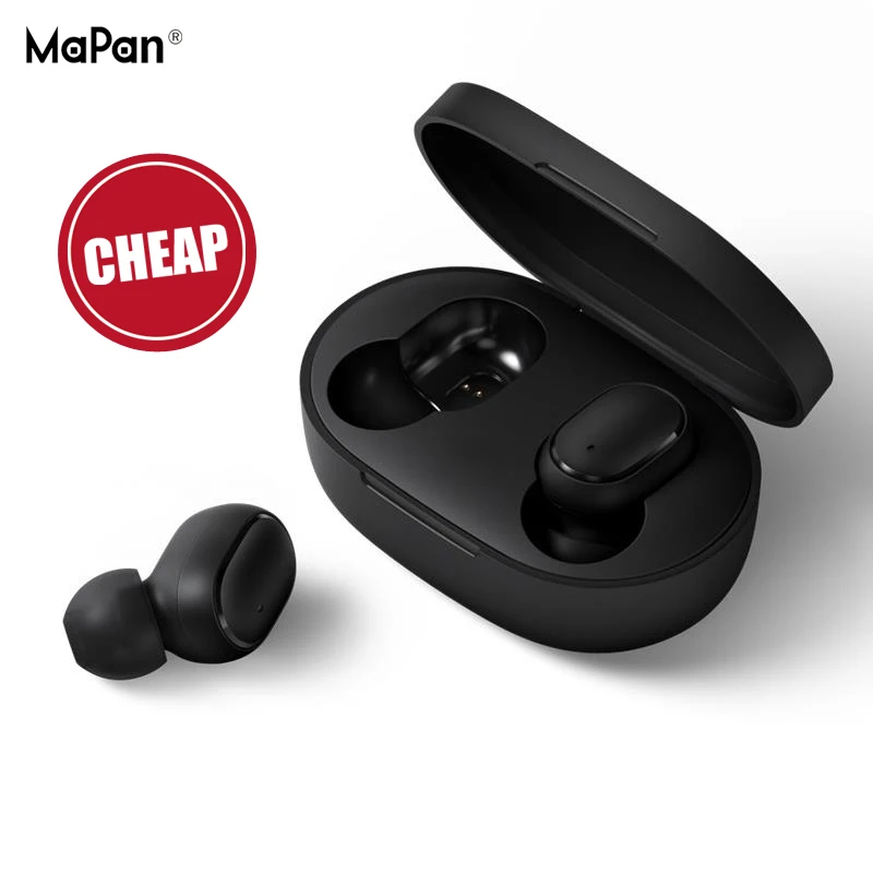 

MaPan Bluetooth Earphone Earbuds Free Shipping Cheap Sports Black TWS HiFi Handsfree Noise Canceling Stereo Music