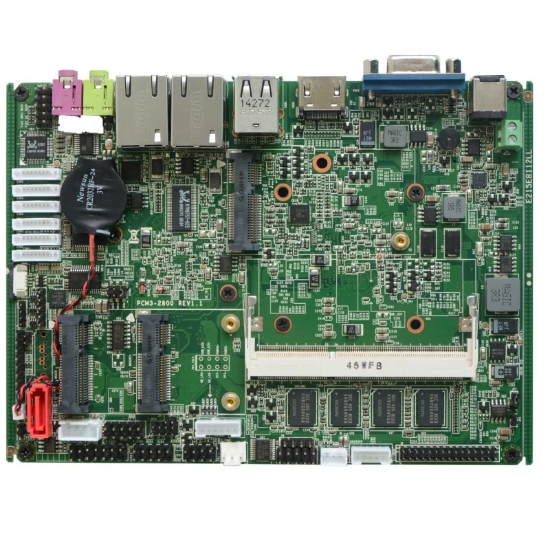 

Industrial Motherboard Intel Atom N2800 Dual Core Win7/Linux/Win 10 Fanless Main board With SIM Slot For Digital Signage