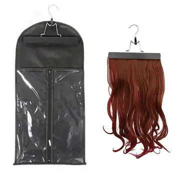 

Customized Color Storage Hair Bag Human Wigs Zipper Transparency Hairpiece bags Dust Cover Clothe