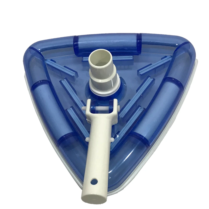 Popular Triangular Transparent Swivel Head Vacuum Cleaner for Swimming Pool Made of Durable Plastic