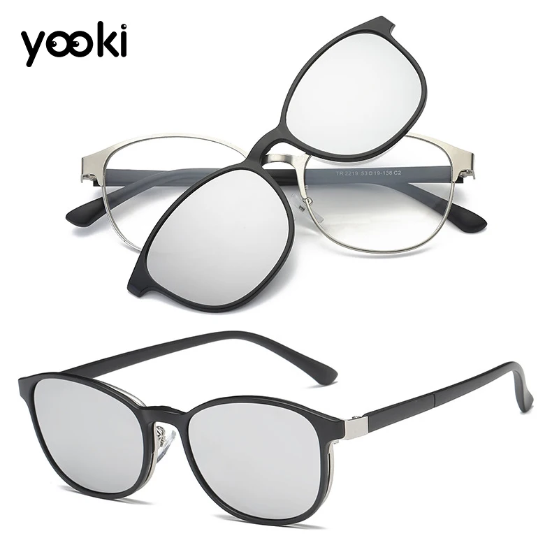 

Unisex Glasses TR90 Magnetic lentes de sol Reading Glasses Myopia Glasses Polarized Clip on Sunglasses 2019, As picture;or as your requirement