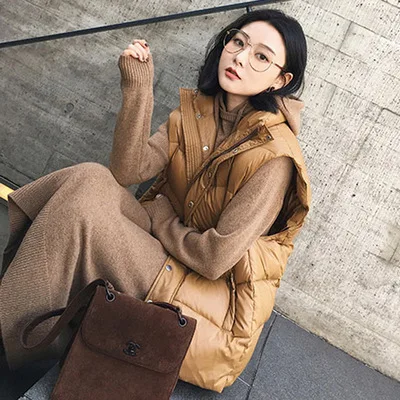 

Factory wholesale autumn new style hooded cashmere mid-length sweater dress bottoming shirt knitted dress women