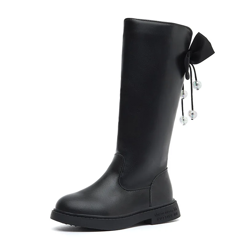 

Shangzhou OEM Botas femininas Autumn Winter 2021 New Arrivals Breathable Princess Long Boots, Black