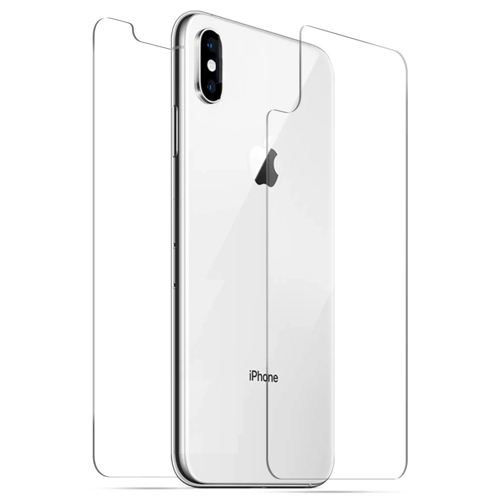 

Wholesale price tempered glass screen and back protector for iPhoneX, XS MTG-014