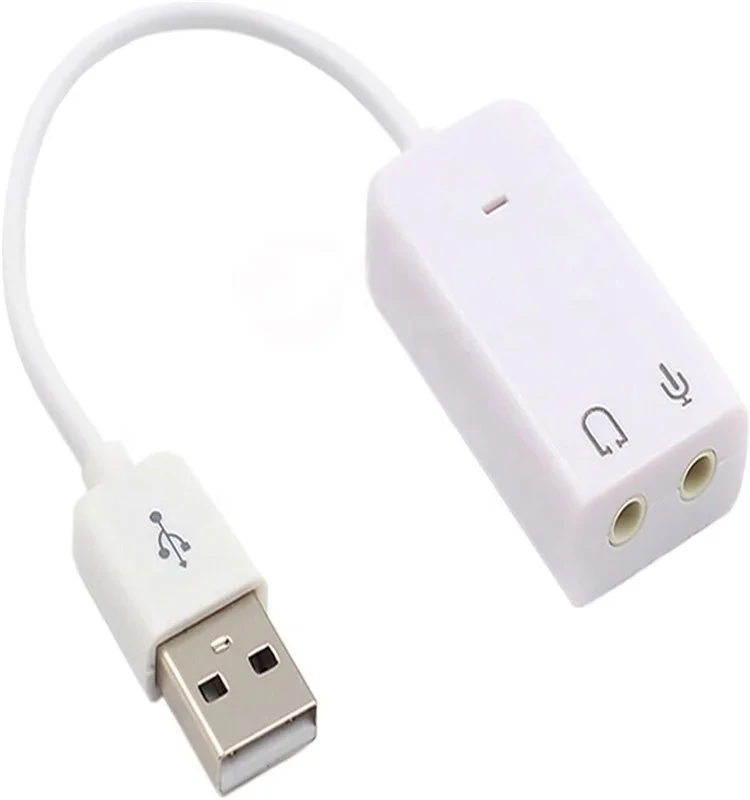 

USB External Sound Card Audio Adapter with 3.5mm Combo Aux Stereo Converter for Headset, Mac, PS4, PC, Laptop, Desktops, Win