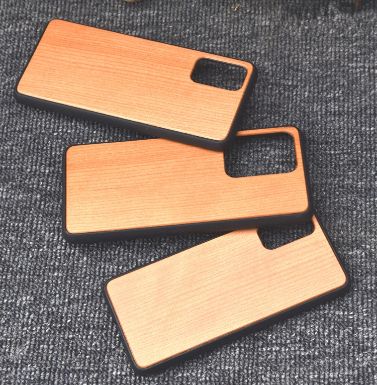 

Nature TPU Bumper Blank Bamboo Cover Custom Wood Phone Case For Samsung Galaxy S20